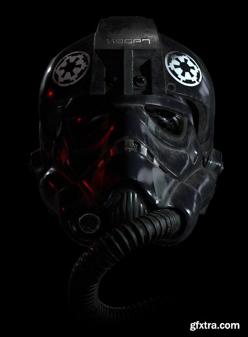 Starwars Tie Fighter Helmet 3D Model