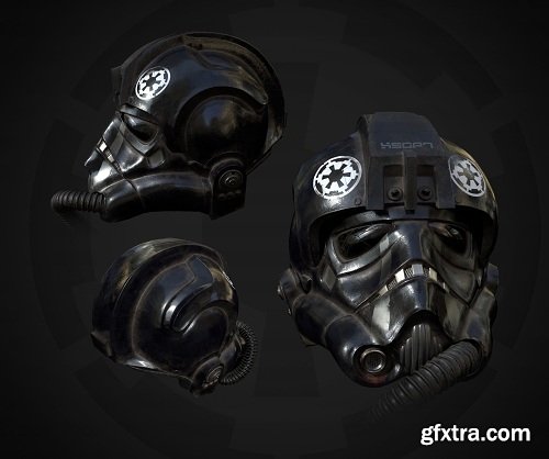 Starwars Tie Fighter Helmet 3D Model