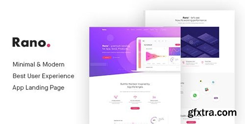 ThemeForest - Rano v1.0 - Landing Page HTML Template - 22452053