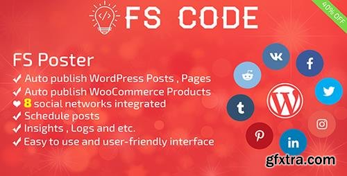 CodeCanyon - FS Poster v1.9.13 - WordPress auto poster & scheduler - 22192139