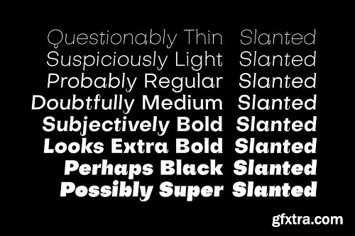 Subjectivity Font Family