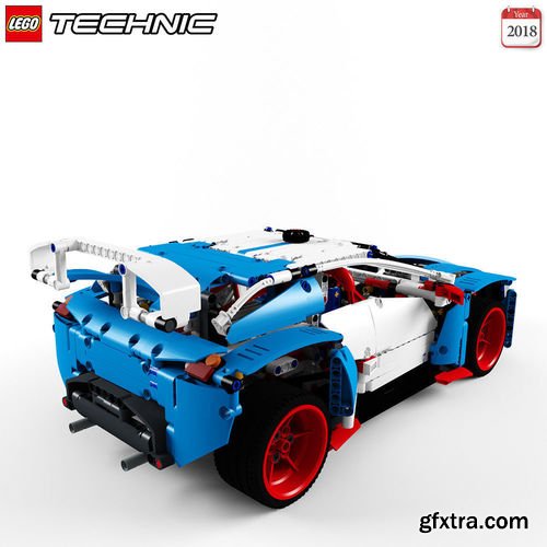 Lego 42077 Rally Car 3D model