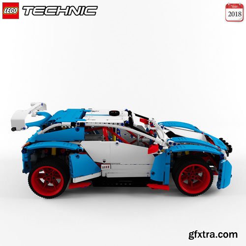 Lego 42077 Rally Car 3D model