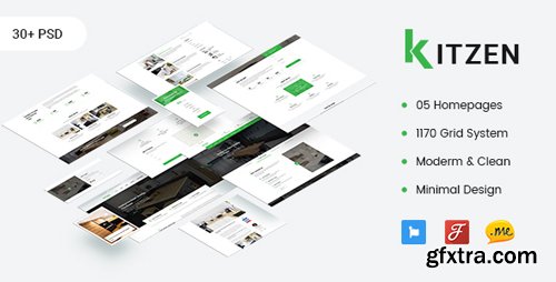 ThemeForest - Kitzen v1.0 - Modern Kitchen PSD Template - 22478776