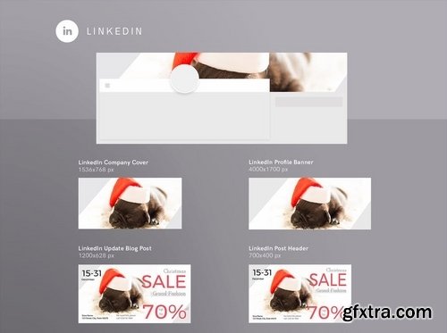 Christmas Sale Banner Social Media Pack Template