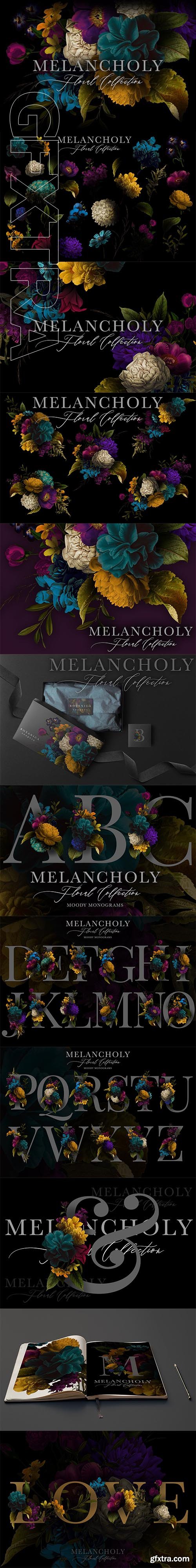 CreativeMarket - Melancholy Floral Collection 2906566