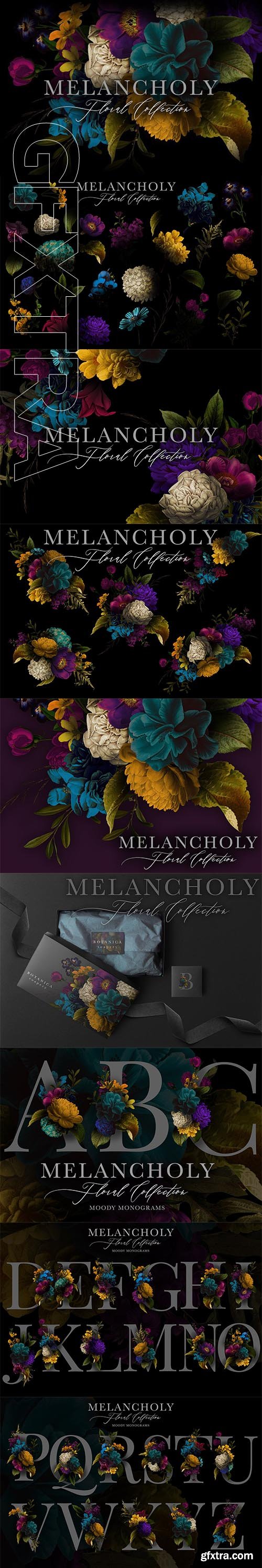 CreativeMarket - Melancholy Floral Collection 2906566