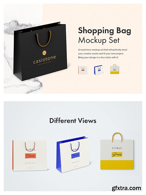 Shopping Bag Mockup Set