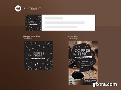 Coffee Cafe Social Media Pack Flyer and Poster Banner Pack Template