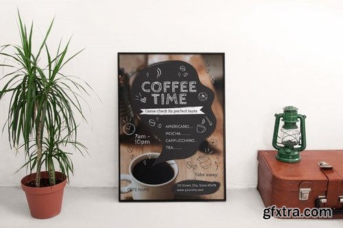 Coffee Cafe Social Media Pack Flyer and Poster Banner Pack Template