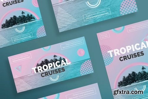 Travel Agency Social Media Pack Flyer and Poster Banner Pack Template