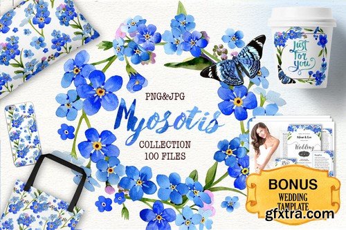 Watercolor Mega Bundle - 20 Sets with over 500 Graphics