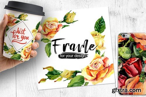 Watercolor Mega Bundle - 20 Sets with over 500 Graphics