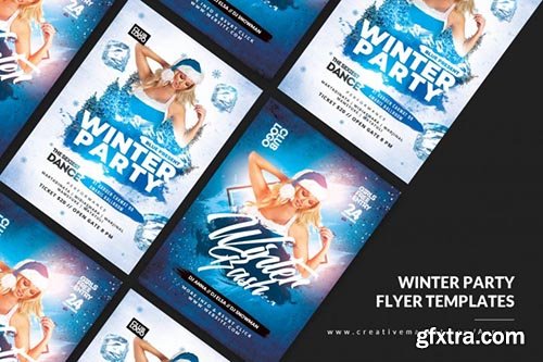 Dj Winter Flyer Templates 2 PSD