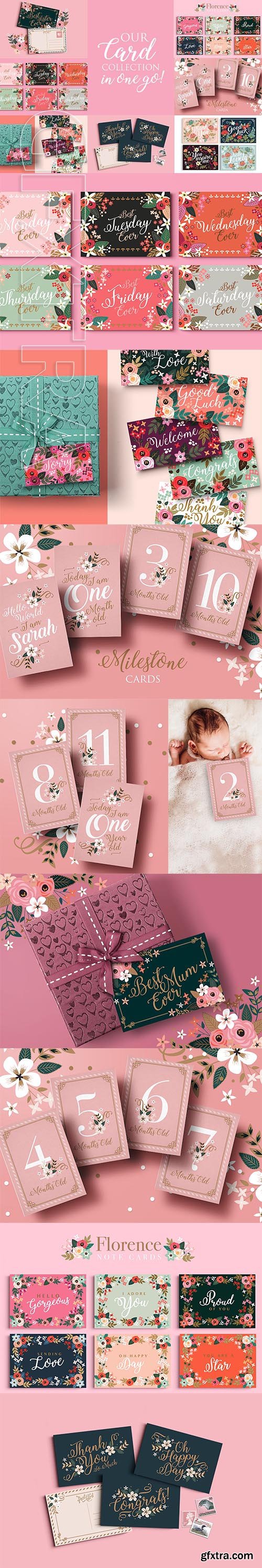 CreativeMarket - Card Collection - 7 sets - 45 files 2754275