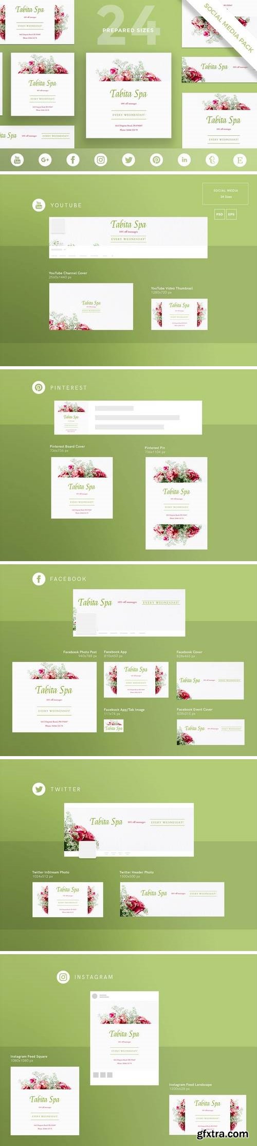 Skin Care Social Media Pack Template