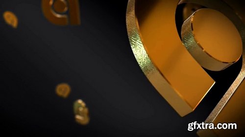 Videohive Gold 3D Logo Opener 20842906