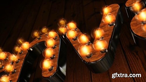 Videohive Light It Up - Light Bulb Text or Logo Reveal 6903686