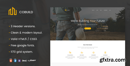 ThemeForest - Cobuild v1.0 - Construction Landing Page Html Template - 21815116