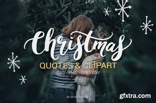 Merry Christmas quotes clipart svg