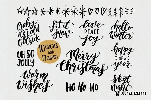 Merry Christmas quotes clipart svg