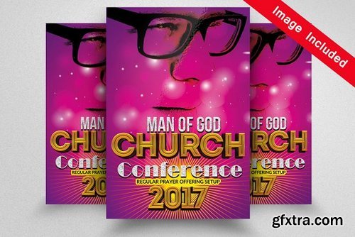 CM - Man Of Faith Church Flyers 1674370