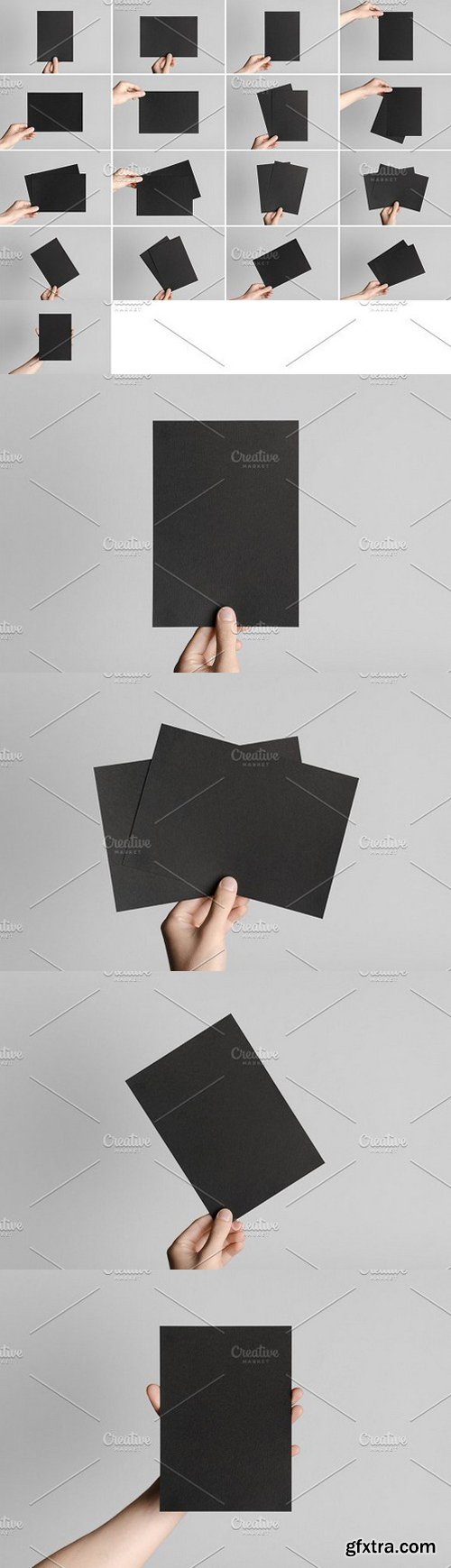 CM - Black A5 Flyer Mock-Up Photo Bundle 1633098