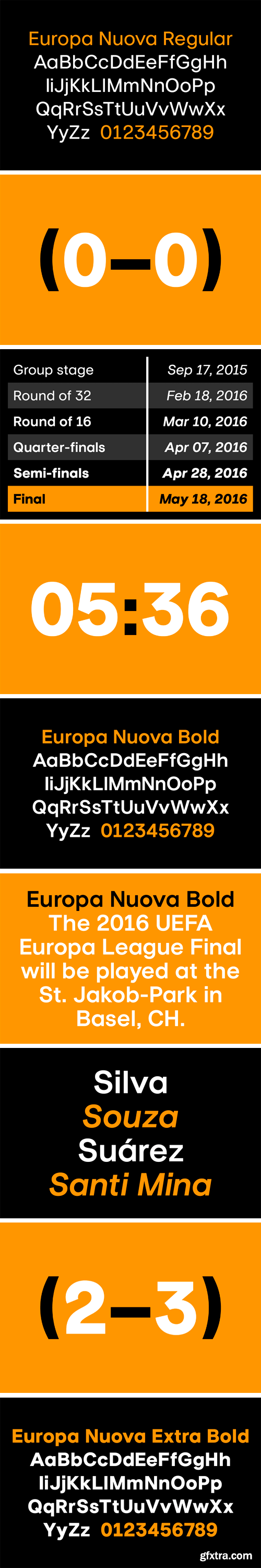 Europa Nuova Font Family