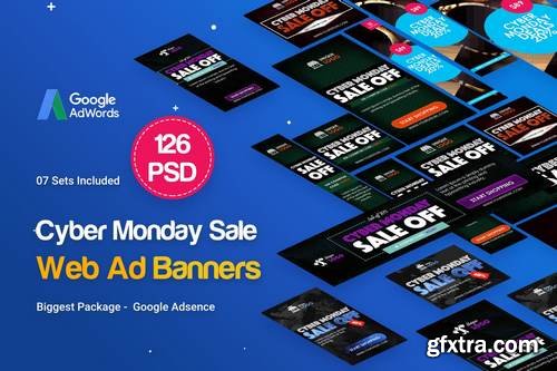 Cyber Monday Banners Ad - 126PSD