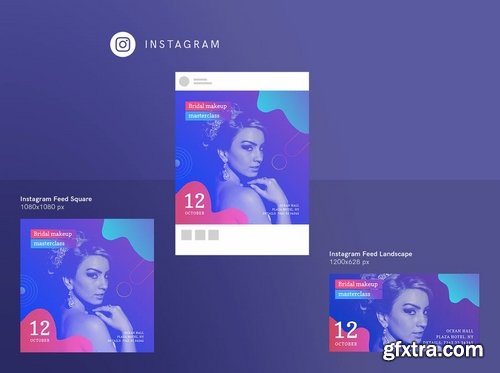 Makeup Masterclass Social Media and Banner Pack Templates