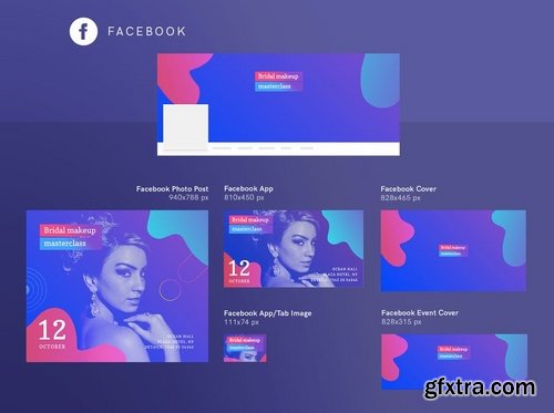 Makeup Masterclass Social Media and Banner Pack Templates