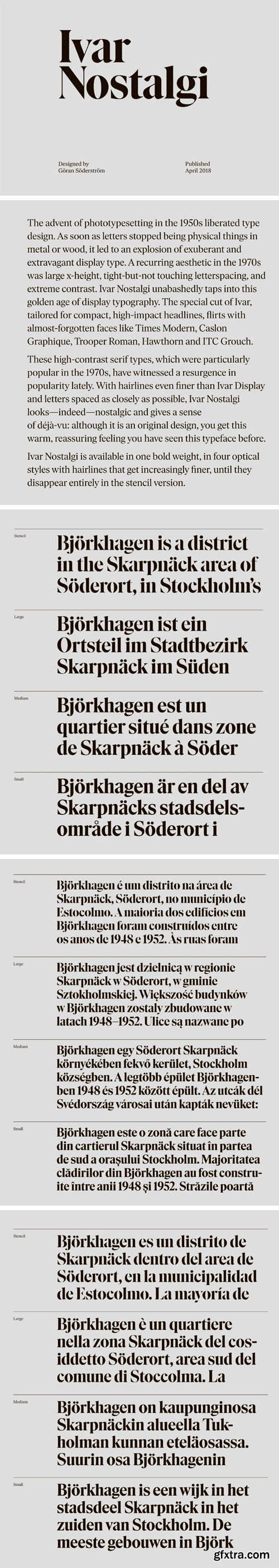 Ivar Nostalgi Font Family