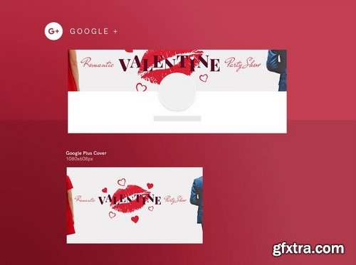 Valentine\'s Day Social Media Pack Flyer and Poster Banner Pack Templates 2