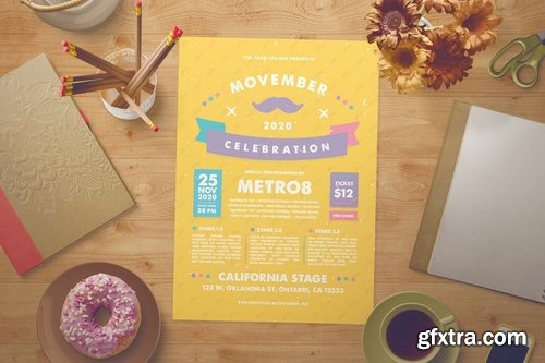 Movember Flyer Set + Instagram Story