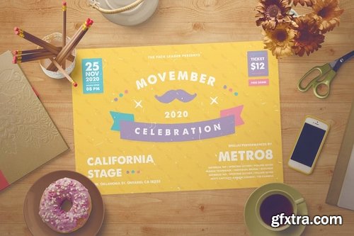 Movember Flyer Set + Instagram Story