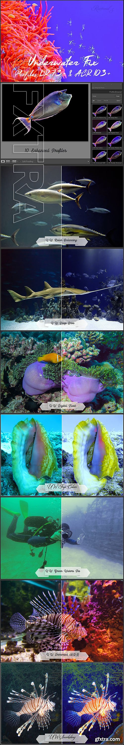 CreativeMarket - Underwater Fix Profiles for LR & ACR 2513732