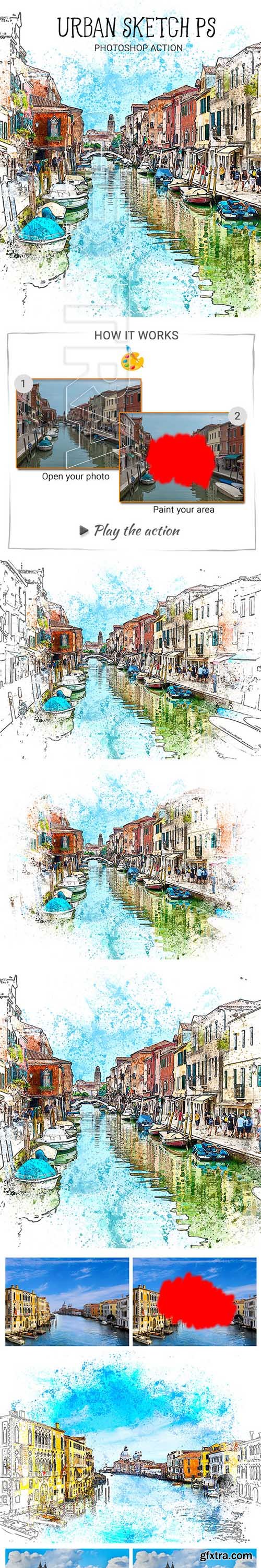 GraphicRiver - Urban Sketch PS Photoshop Action 22487103