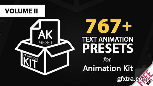 Videohive Text Preset Volume II for Animation Kit 16176453