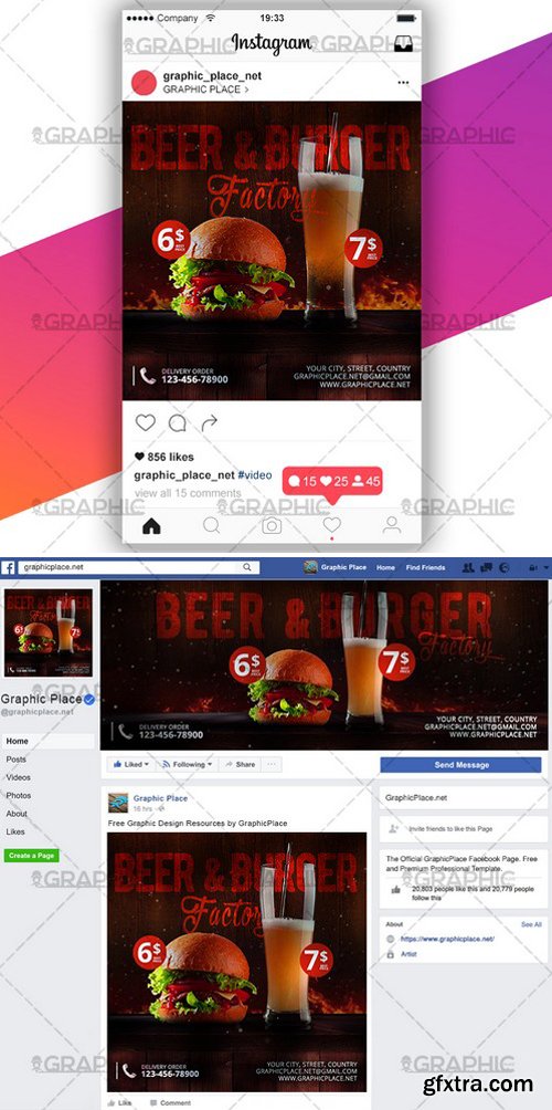 BURGER FACTORY &ndash; SOCIAL MEDIA VIDEO TEMPLATE