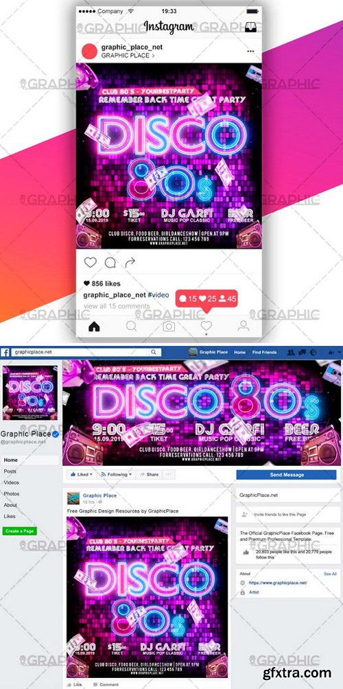 DISCO 80S &ndash; SOCIAL MEDIA VIDEO TEMPLATE