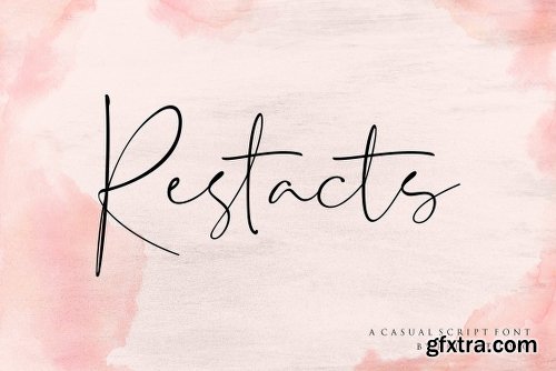 CreativeMarket Restacts Script Font 2856086