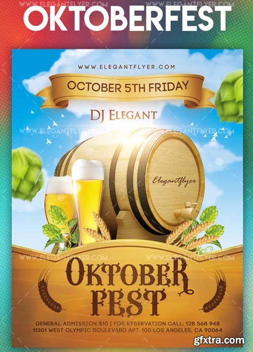 Oktoberfest V3 2018 Flyer PSD Template