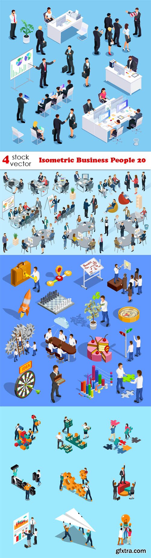 Vectors - Isometric Business People 20