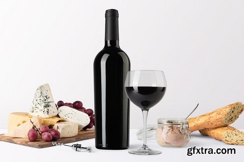 Wine Bottles Mockup Vol 3