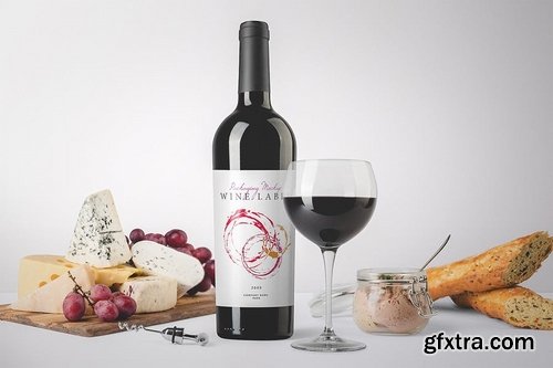 Wine Bottles Mockup Vol 3