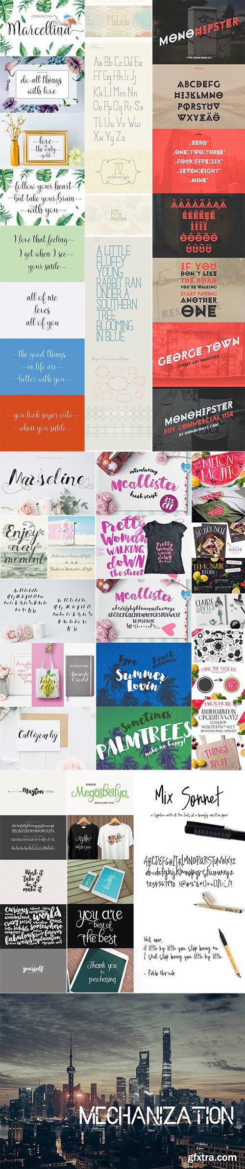 Mix Fonts Bundle 55