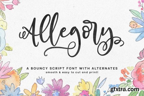 CreativeMarket Allegory: A Fun And Bouncy Script 2461462