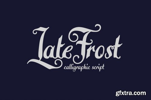 CreativeMarket Late Frost Font 2409935