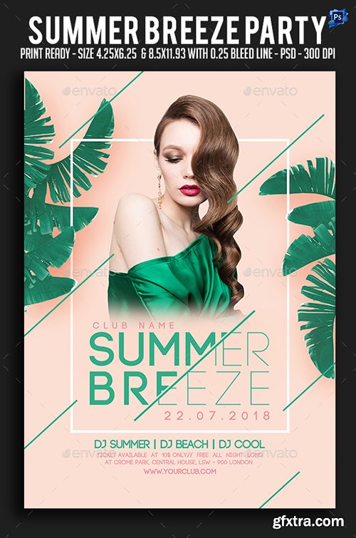 Summer Breeze Party Flyer 22323925