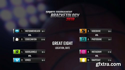 Videohive Bracketology - Sports Tournament Bracket 21488906